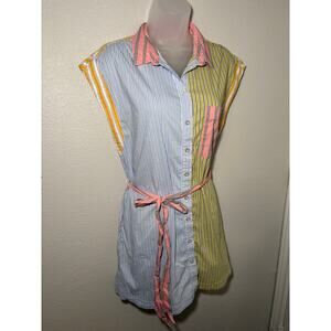 Maeve by Anthropologie Striped Belted Tunic Top/Dress – Size Medium